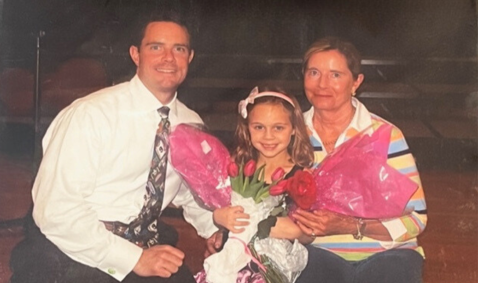 David Isaacson with Nicole, the daughter of his late sister Carole, and his late mother Suzanne.